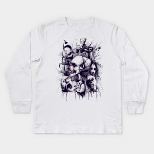 Scary Stories Kids Long Sleeve T-Shirt